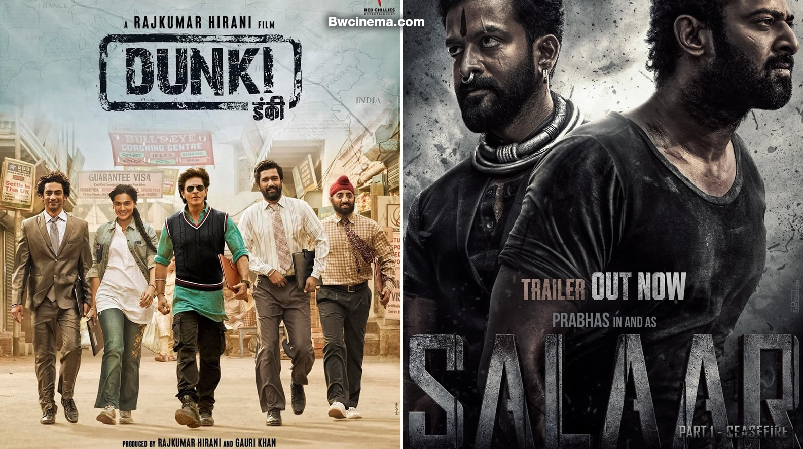 Bollywood's biggest box office showdown: Shah Rukh Khan and Prabhas battle it out in Dunki vs Salaar, set to be a blockbuster clash in 2023! Shah Rukh Khan vs Prabhas in Dunki vs Salaar Clash